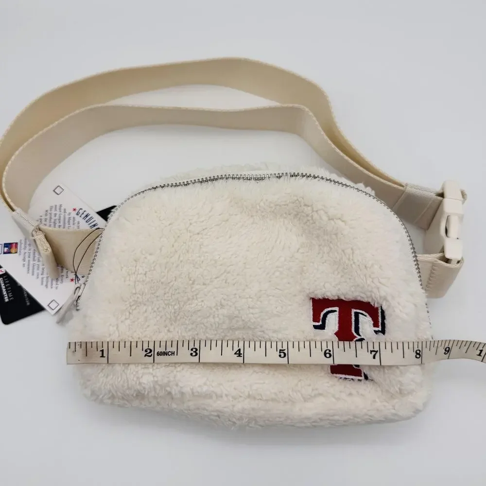 Texas Rangers Sherpa Belt Bag Crossbody MLB Baseball Logo Brands Adjustable NEW